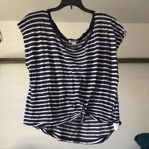Navy and White striped t-shirt